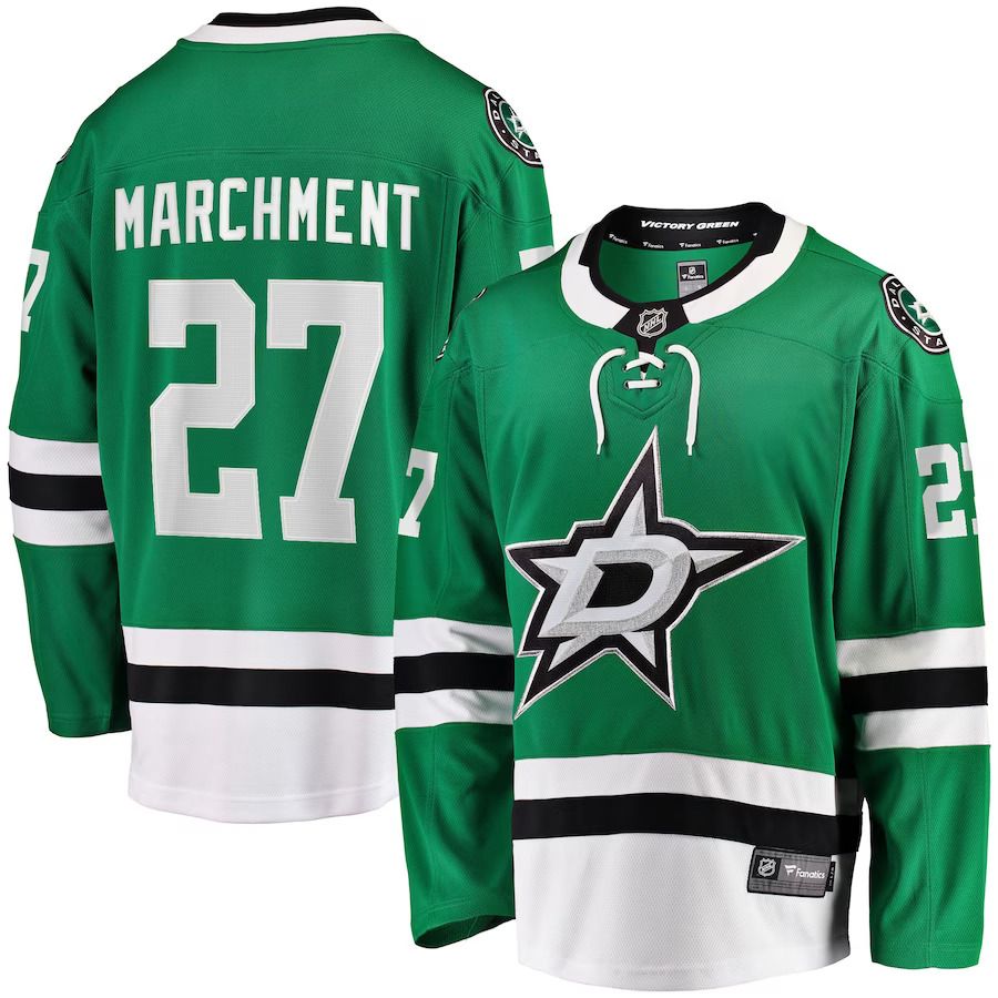 Men Dallas Stars #27 Mason Marchment Fanatics Branded Kelly Green Home Breakaway Player NHL Jersey